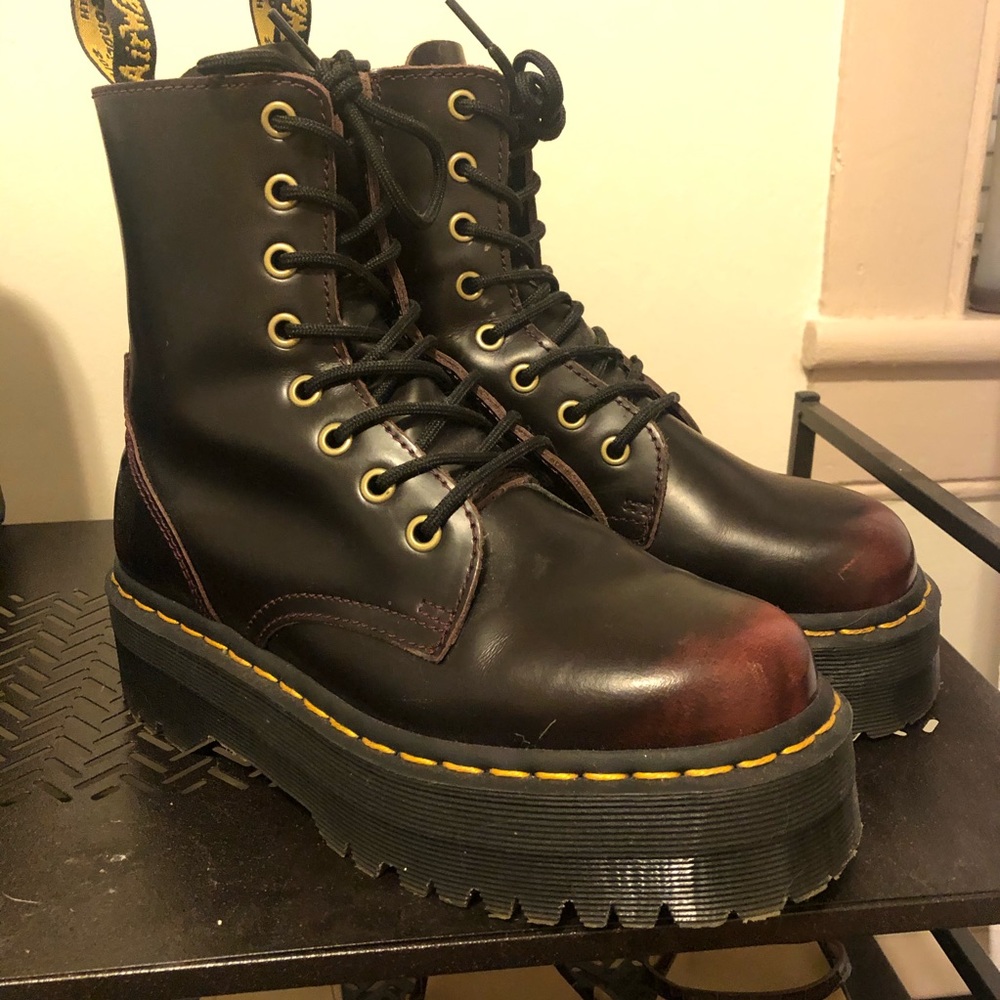Doc Marten Platform Leather Boots